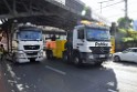 LKW blieb unter Bruecke haengen Koeln Deutz Opladenerstr Deutz Muelheimerstr P019